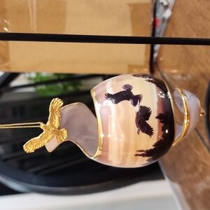 The Bradford Exchange Collectible Gold and Purple Eagle Ornament